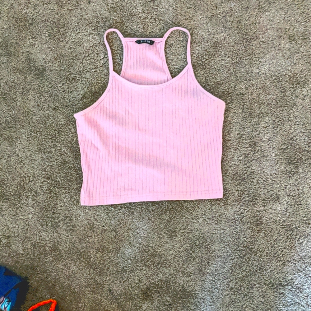 Pink crop top
